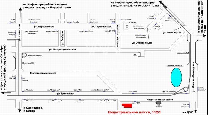 Индустриальное шоссе 112 2 уфа карта